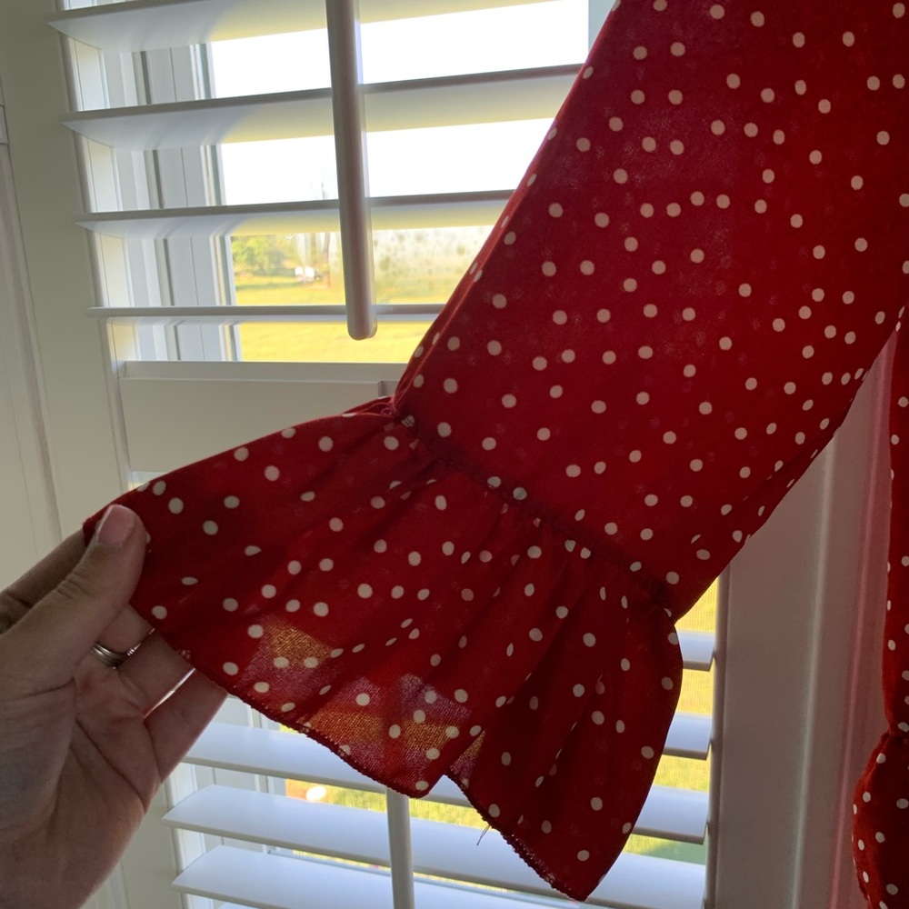 Red ruffle dress - Picture 2 of 3
